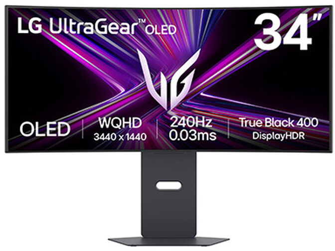 Monitor Curvo Gaming LG UltrGear 34" 34GX900A OLED WQHD 240Hz 0.03ms G-Sync Compatible Smart webOS Negro image number 0