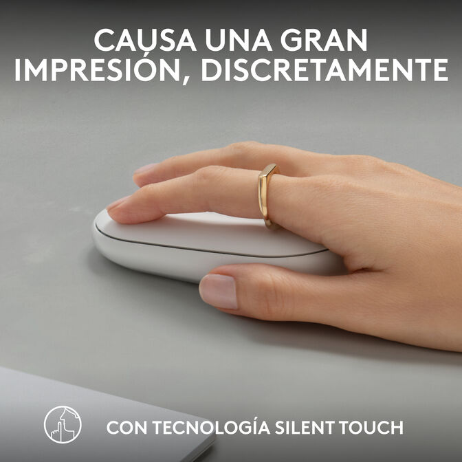 Rat&oacute;n Logitech Pebble 2 M350s Bluetooth Blanco image number 14