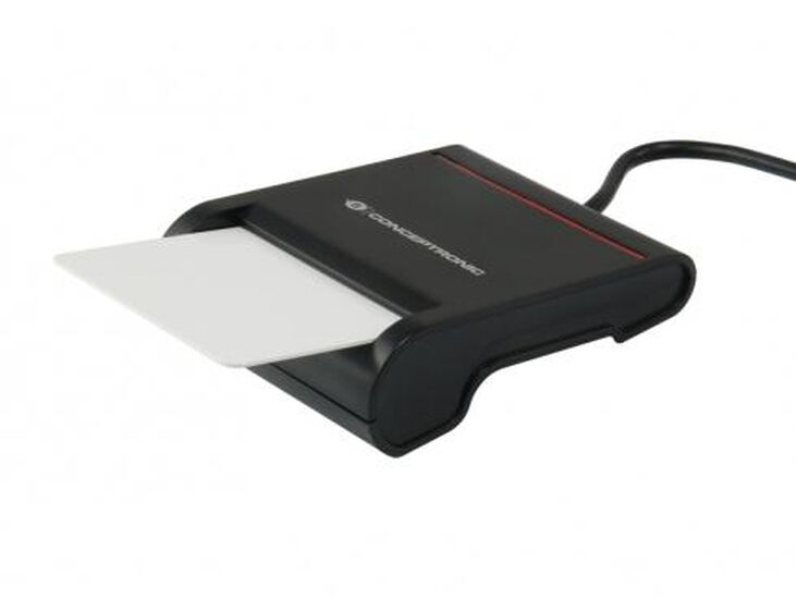 Lector de Tarjetas Conceptronic Tarjetas Inteligentes / DNI Negro image number 3