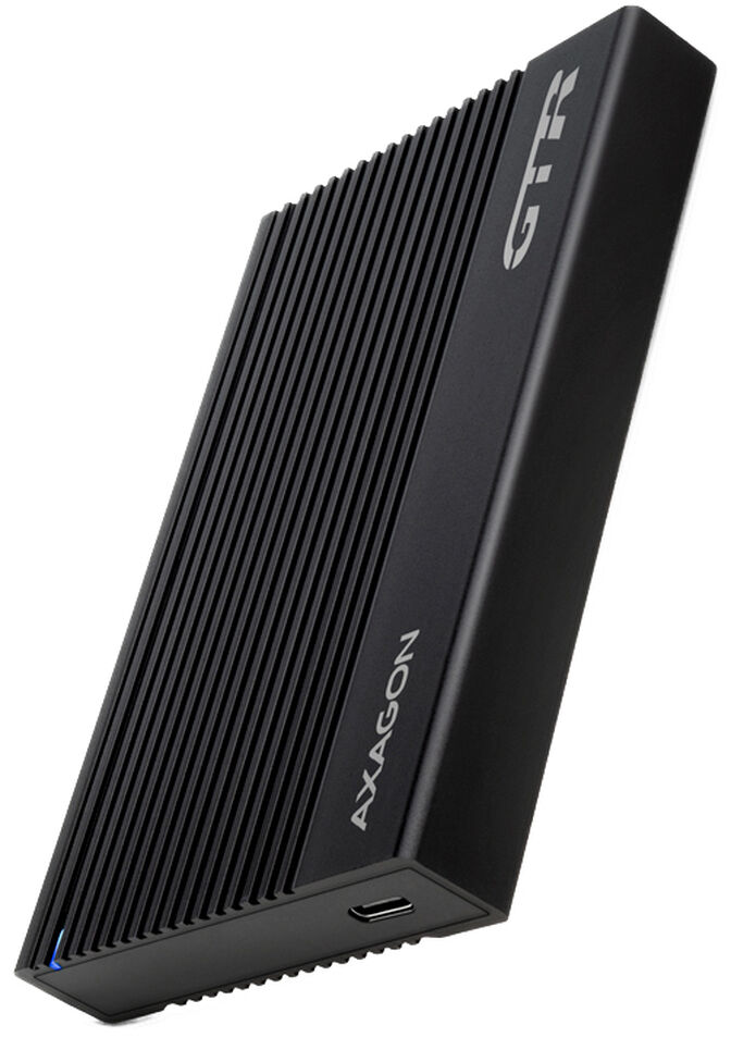 Caja Externo AXAGON EE25-GTR USB-C 3.2 Gen 2 - SATA 6G, 2.5" Externol RIBBED box BLACK image number 1
