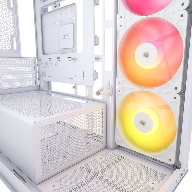 Torre Micro-ATX Corsair 2800X RS-R ARGB Blanco Cristal Templado image number 9