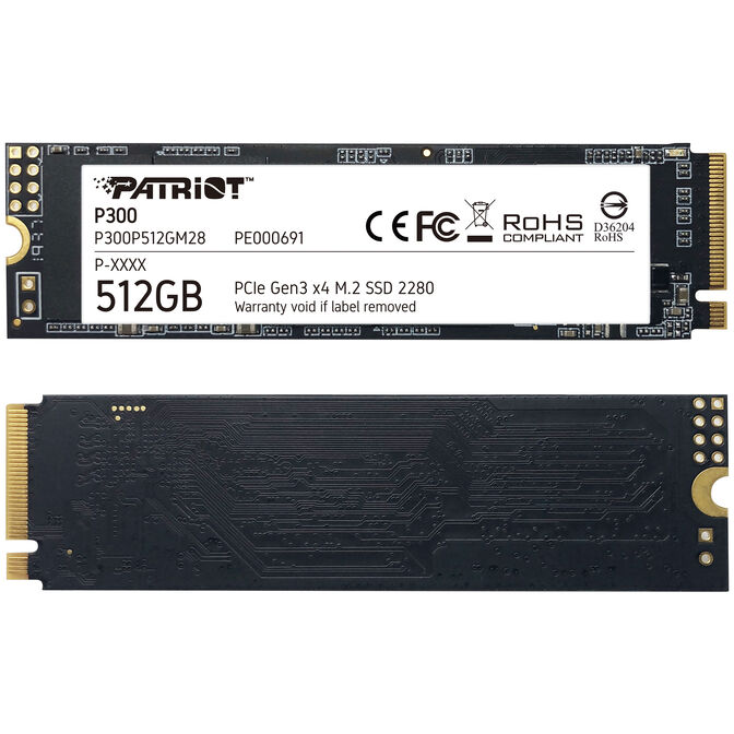 SSD Patriot P300 Gen3 512GB M.2 NVMe 2280 (1700/1100MB/s) image number 3