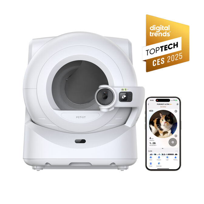 Caixa de Areia Autolimpante PETKIT Purobot Ultra com C&acirc;mara e IA 10 kg image number 1