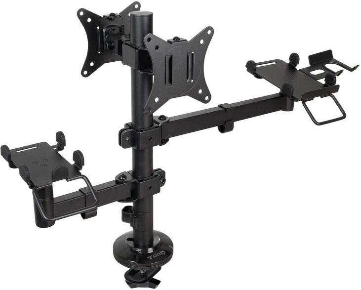 Soporte de Mesa Tooq Tilt e Giratónrio para TPV/impressora/monitor/terminal/lector Negro image number 0