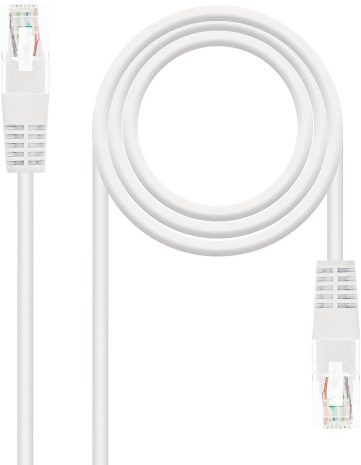 Cable de Red NanoCable RJ45 UTP CAT.5E AWG24 5 M Blanco image number 0