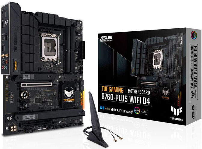 Placa Base Asus TUF B760-Plus Gaming WiFi D4 image number 0