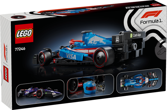 LEGO Speed Champions: Coche de Carreras Visa Cash App RB VCARB 01 F1, 248 Piezas (77246) image number 1