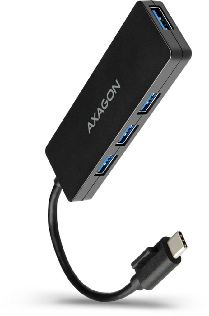 Slim Hub AXAGON HUE-G1C Superspeed USB-C, 4x USB 3.0 - 14cm image number 0