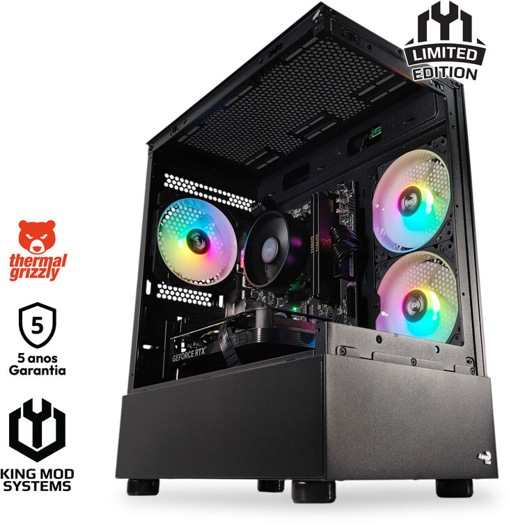 Ordenador King Mod Limited-PC Ryzen 5 7500F 32GB DDR5 1TB RTX 4060 WiFi W11 image number 0