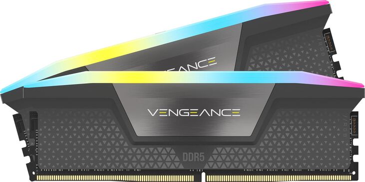 Corsair Kit 32GB (2 x 16GB) DDR5 6000MHz Vengeance RGB EXPO Black CL36 image number 1