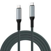 Cabo USB-C Ewent EC1072 Fabric PD240W 40Gbps 8K/120Hz 2m Preto/Branco Cabo USB-C Ewent EC1072 Fabric PD240W 40Gbps 8K/120Hz 2m Preto/Branco