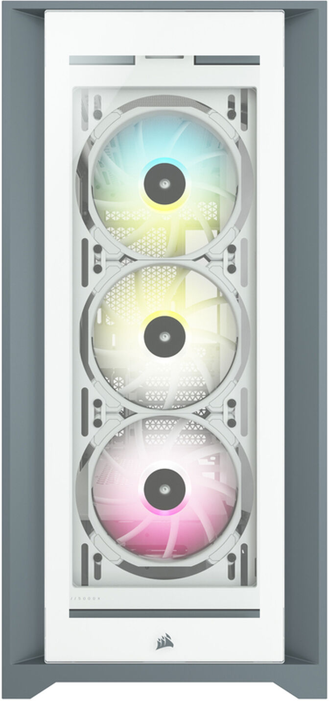 Torre E-ATX Corsair iCUE 5000X RGB Smart Blanco Cristal Templado image number 1