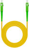 Cable de Fibra Óptica NanoCable SC/APC-SC/APC Monomodo Simplex LSZH 2 M Amarillo