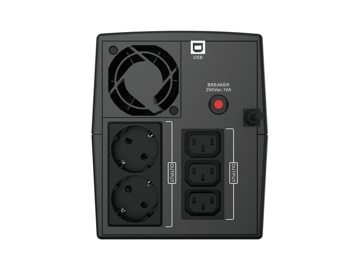 UPS Conceptronic ZEUS03EM 1200VA/720W IEC + Toma Schuko image number 3