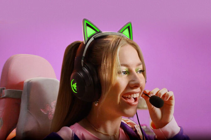 Auriculares Razer Kraken Kitty V2 Negro image number 5
