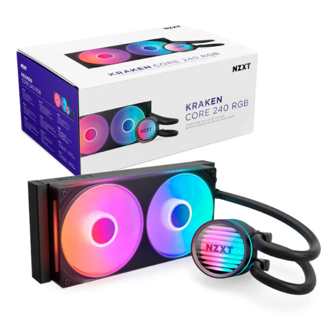 Kit de Refrigeraci&oacute;n L&iacute;quida CPU NZXT Kraken Core 240 RGB image number 8