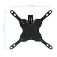 Soporte de Pared Tooq Tilt e GiRat&oacute;nrio 3 Pivots 13" a 42" Max. 20Kg Negro image number null