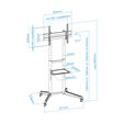Soporte M&oacute;vil Tooq RAMS&Eacute;S 37" a 70" Max 50Kg Negro image number null
