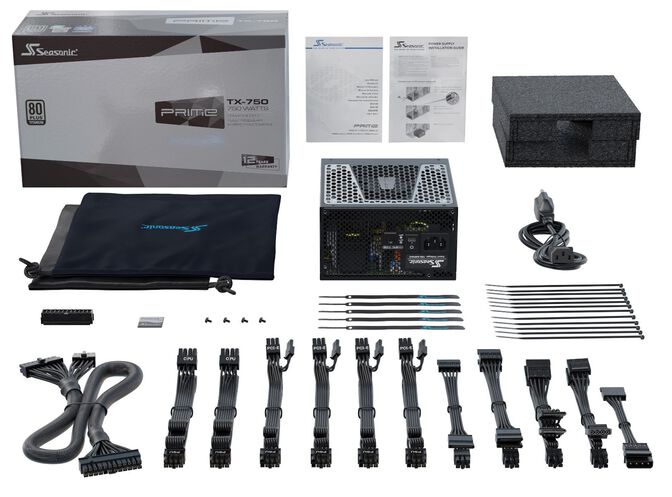 Seasonic PRIME-TX-750 unidad de fuente de alimentaci&oacute;n 750 W 20+4 pin ATX ATX Negro image number 6