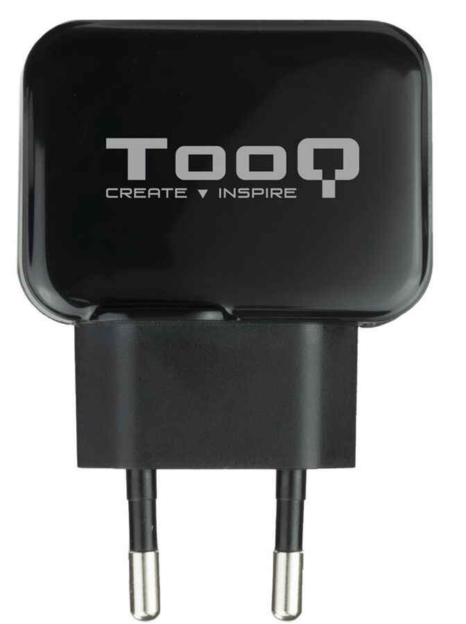 Cargador Tooq  USB 5V 2.4A Negro image number 2