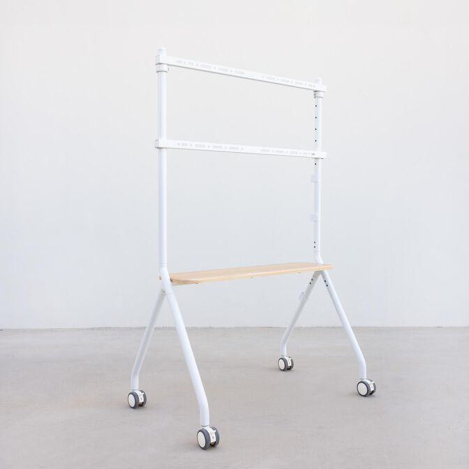 Soporte M&oacute;vil Tooq iLOVE 49" a 80" M&aacute;x. 50Kg Blanco image number 2