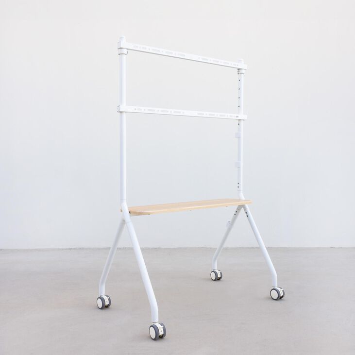 Soporte Móvil Tooq iLOVE 49" a 80" Máx. 50Kg Blanco image number 2