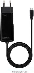 Cargador de Port&aacute;til GaN Tooq USB-C PD 100W Negro image number null
