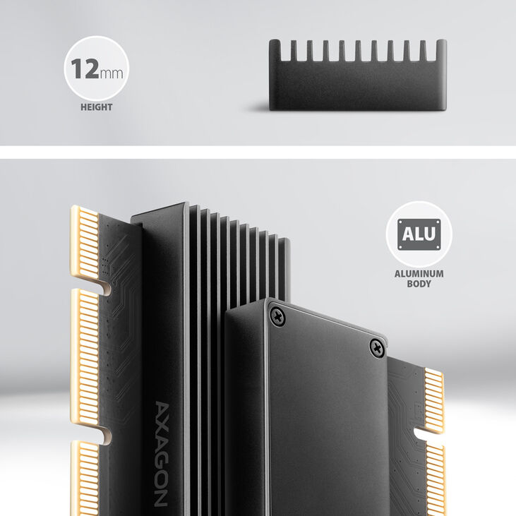Adaptador PCIe 3.0 AXAGON PCEM2-XS  16x - M.2 SSD NVMe image number 2