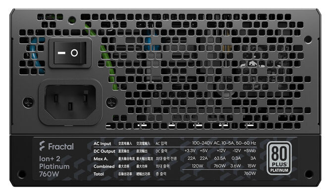 Fuente Alimentaci&oacute;n Fractal Design Ion+ 2 760W 80+ Platinum Full Modular image number 5