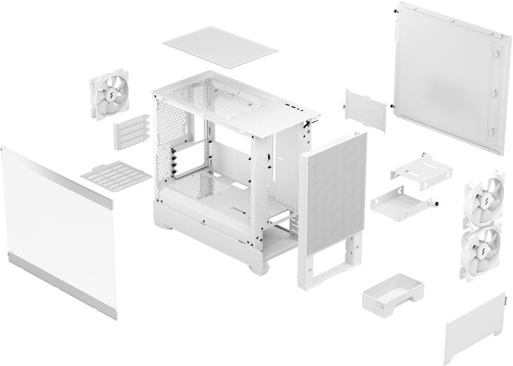 Torre Micro-ATX Fractal Design Pop Mini Air RGB White TG Clear Tint image number 11