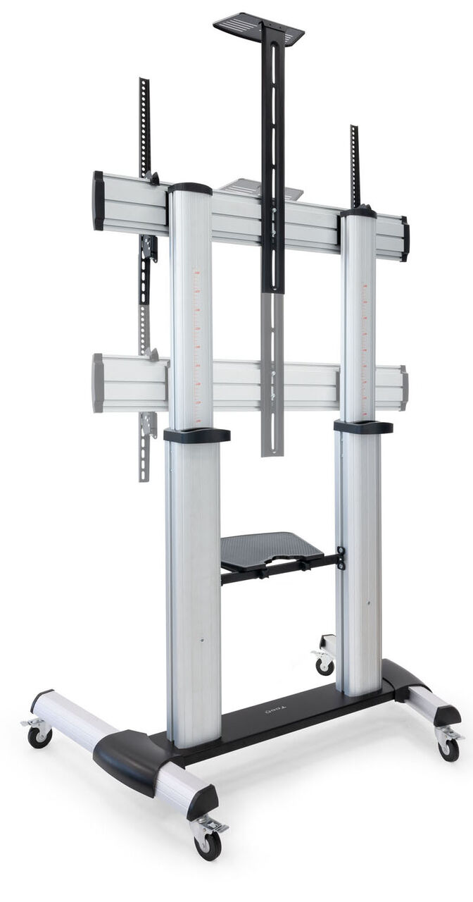 Soporte M&oacute;vel Tooq PARTENON 60" a 100" M&aacute;x. 100Kg Plata image number 3