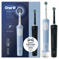 Cepillo de Dentes El&eacute;ctrico Oral-B Vitality Pro D103 Duo Negro/Azul