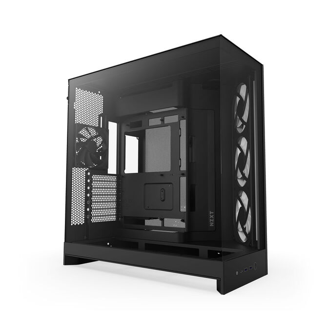Caixa E-ATX NZXT H9 Flow RGB Negra (2025) Cristal Templado image number 1