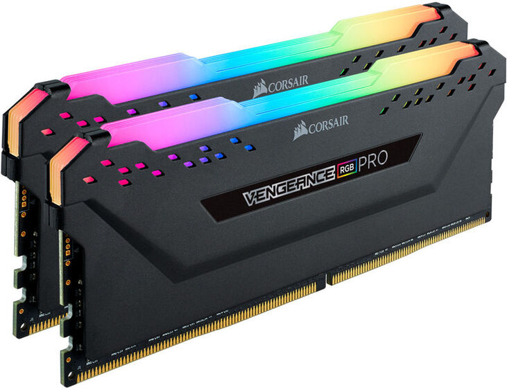 Corsair Kit 16GB (2 x 8GB) DDR4 3600MHz Vengeance Pro RGB Black CL18 AMD image number 1
