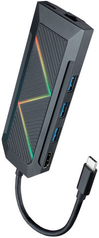 Hub USB-C NanoCable 3x USB-A / USB-C PD 3.0 (100W) / HDMI / RJ45 / TF / SD