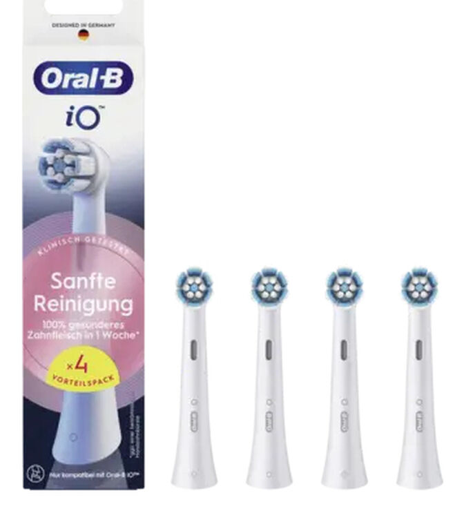 Recambios para Cepillo de Dientes El&eacute;ctrico Oral-B iO Sanfte Reinigung Pack 4 Unidades image number 1