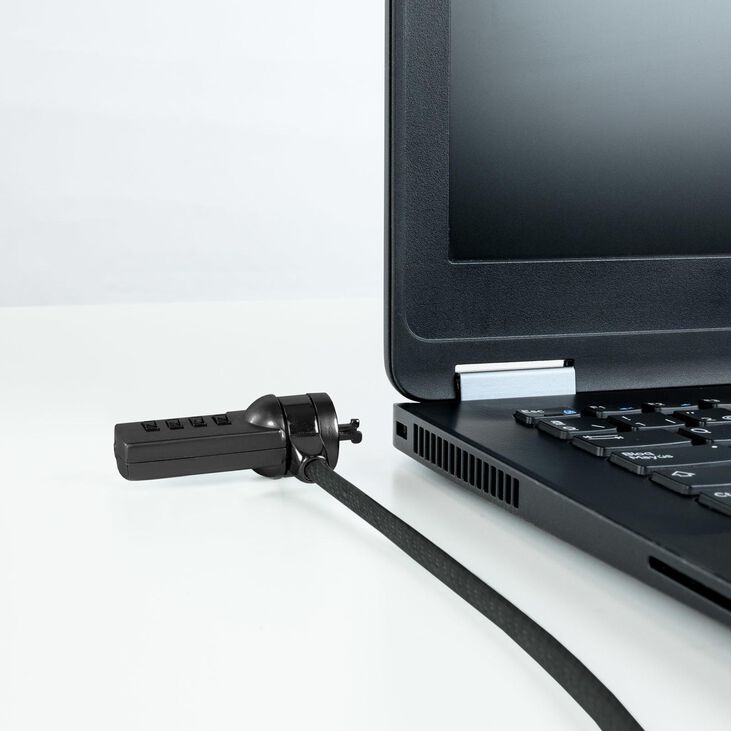 Cable de Seguridad para Portátil con Combinación 1,5 M Gris Oscuro image number 3