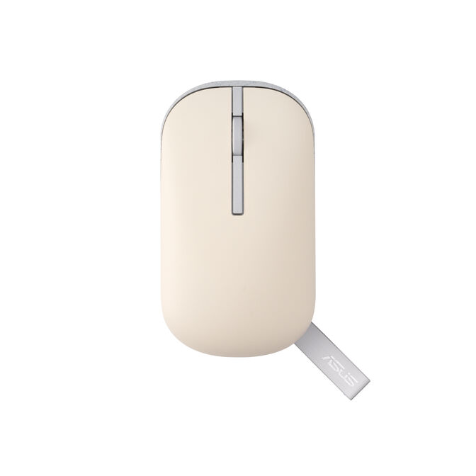 Rat&oacute;n Asus Marshmallow MD100 Bege / Verde Wireless image number 0