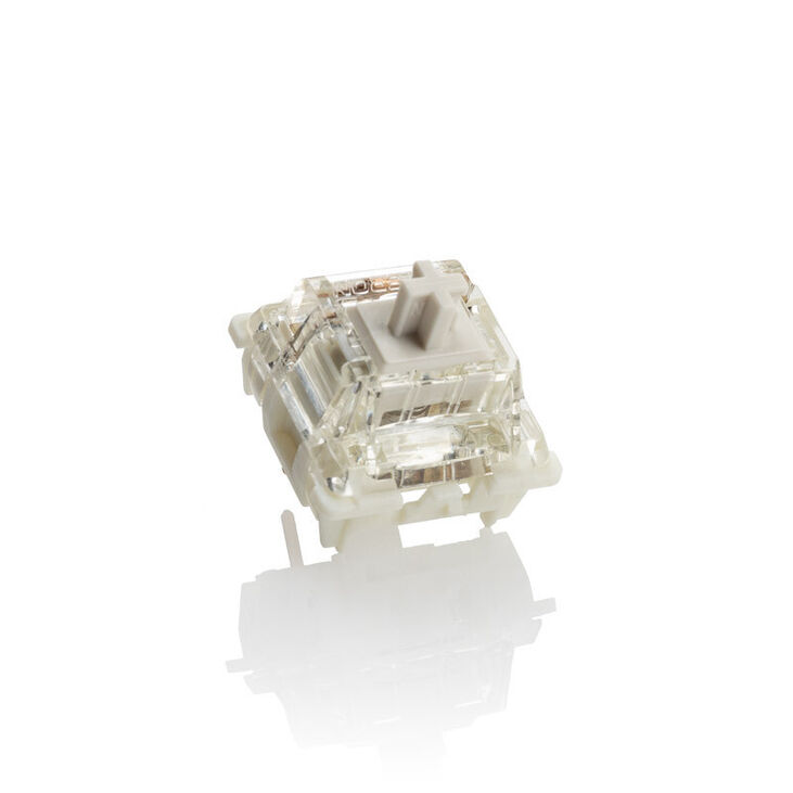 Pack 110 Switches Ducky Gateron G Pro White, Mecánicos, 3-Pin, Linear, MX-Stem, 38g image number 1