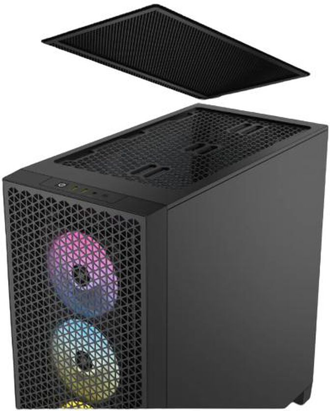 Torre ATX Corsair 3000D RGB Airflow Negro Cristal Templado image number 7