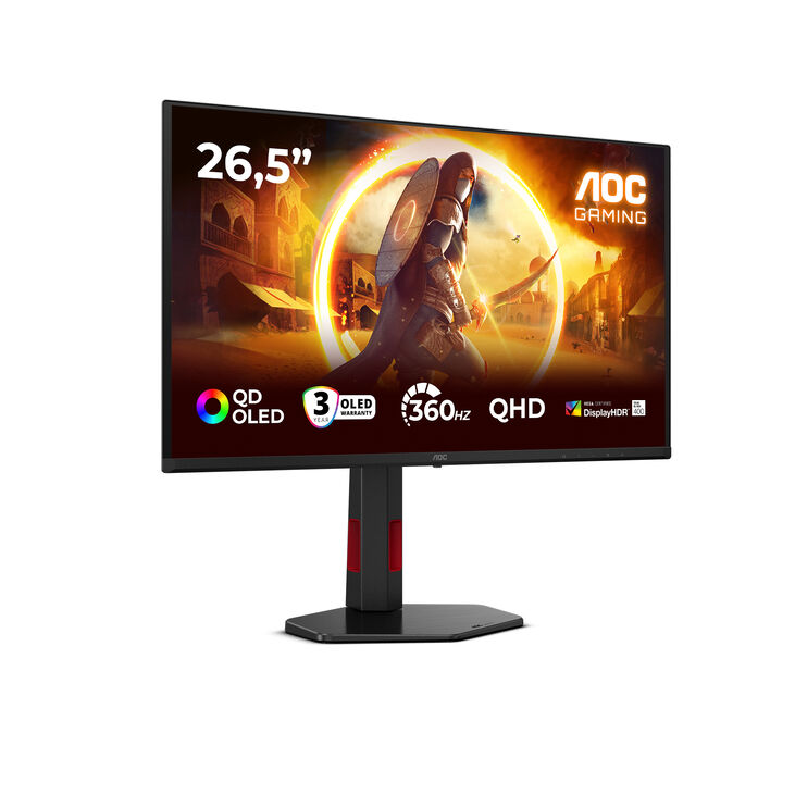 Monitor AOC Gaming 26.5" Q27G4SDR QD-OLED QHD 360Hz 0,03ms Adaptive-Sync HDR1000 image number 1