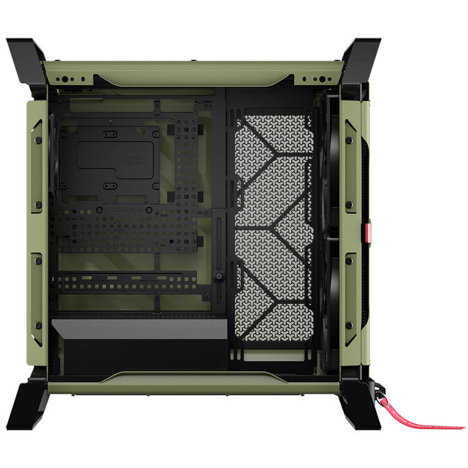 Torre E-ATX Corsair WARTHOG RS Perfomance Mil Green Cristal Templado image number 5
