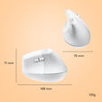 Rat&oacute;n Logitech Lift for Mac Vertical Ergonomic Wireless White image number null