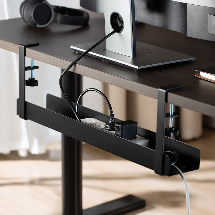 Soporte para Cables Ewent EW1548 Clamp-On Under Desk Negro image number 5