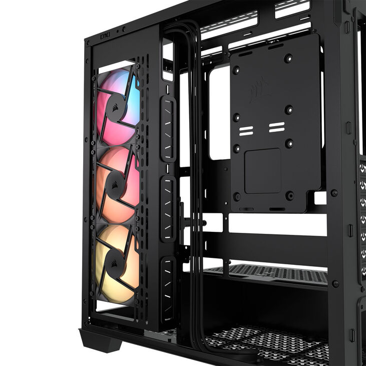 Torre E-ATX Corsair 3500X RSR ARGB Negro Cristal Templado image number 12