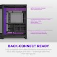 Torre ATX NZXT H6 Negro Cristal Templado image number null