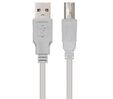 Cable USB 2.0 Nanocable USB-A/M para USB-B/M 1 M Bege image number null