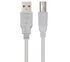 Cable USB 2.0 Nanocable USB-A/M para USB-B/M 1 M Bege image number null