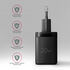 Cargador de pared AXAGON ACU-PQ20 QC3.0/AFC/FCP + PD type-C  20W Negro image number null