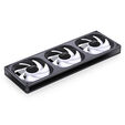 Ventilador Jonsbo ZB-360 RGB de Marco &Uacute;nico Negros &ndash; Triple Ventilador 120mm (360mm) image number null